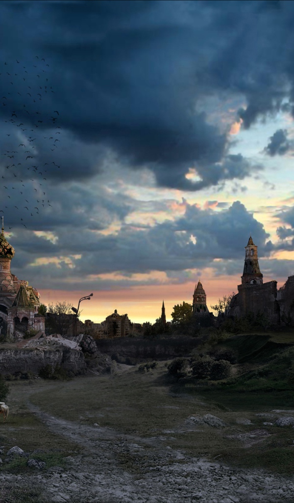  Апокалиптический закат в Москве