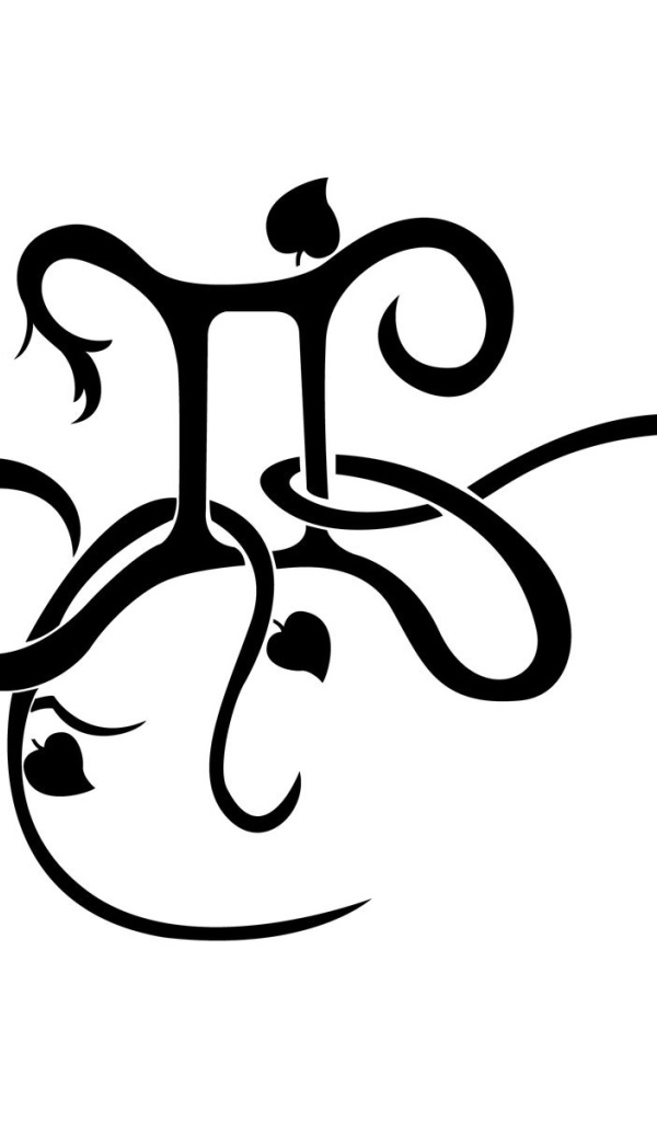 Знак близнецы на белом фоне