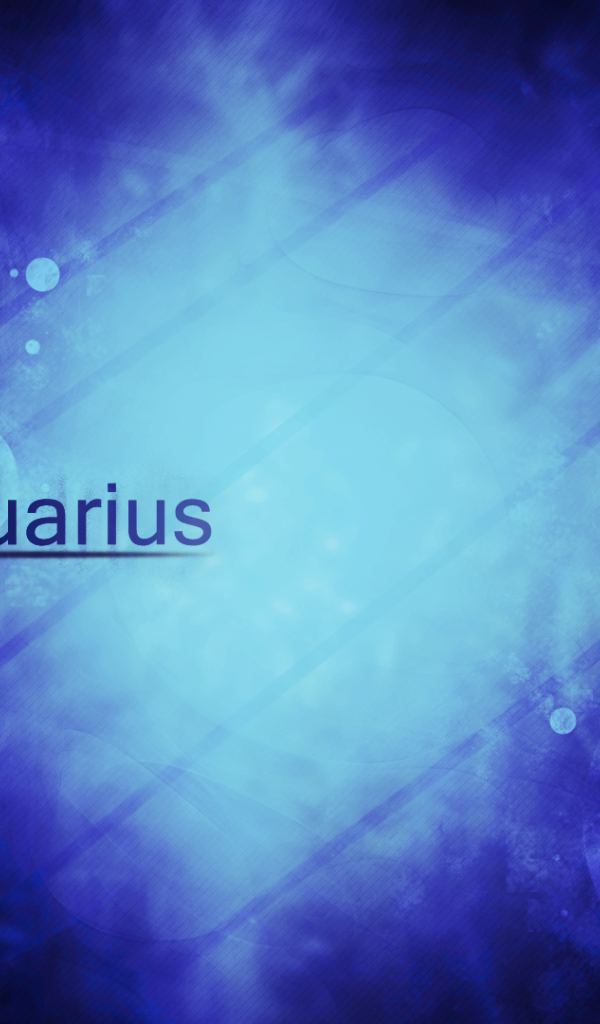 Водолей на синем фоне