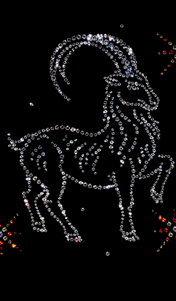 Козерог из драгоценных камней