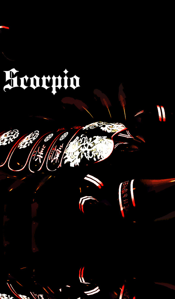 Скорпион, креативный рисунок