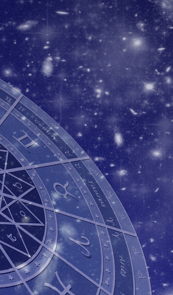 Знаки зодиака на синем фоне
