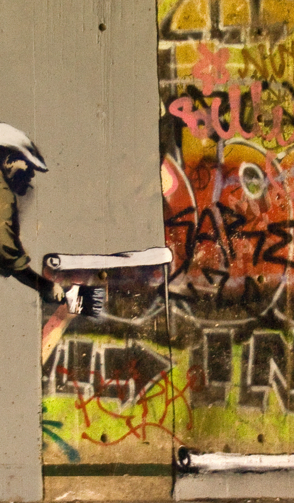 Другой взгляд на граффити, художник Бэнкси