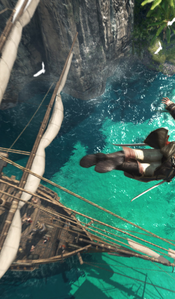 Кредо Убийцы IV прыжок в воду