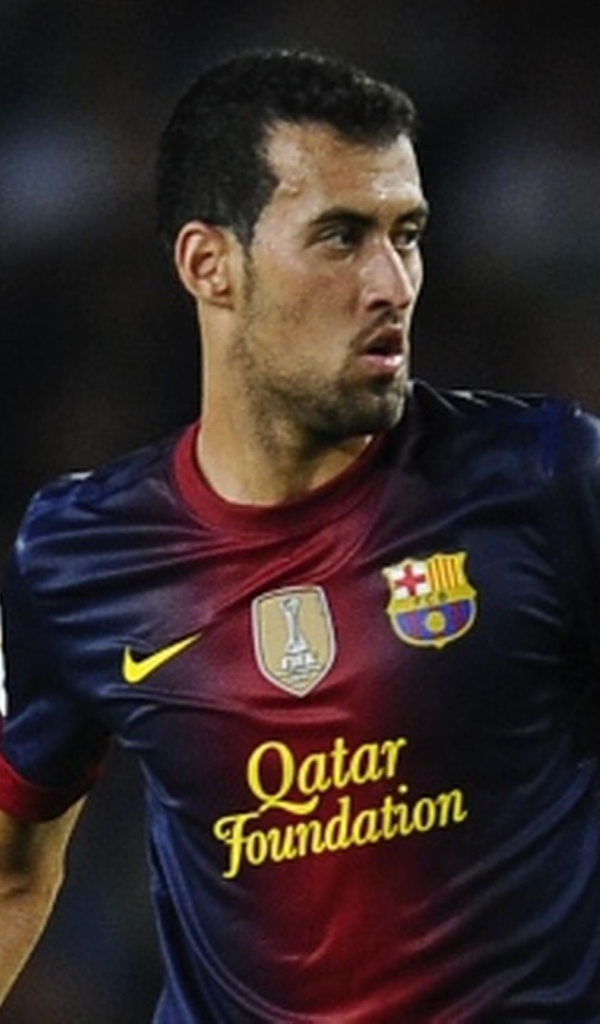 Барселона Серхио Бускетс крупным планом