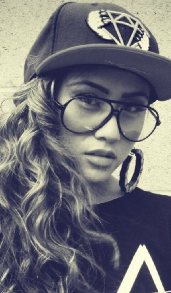 Beautiful girl with glasses, swag