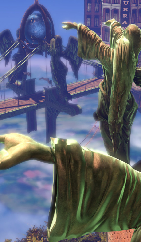 Bioshock Infinite: статуи ангелов