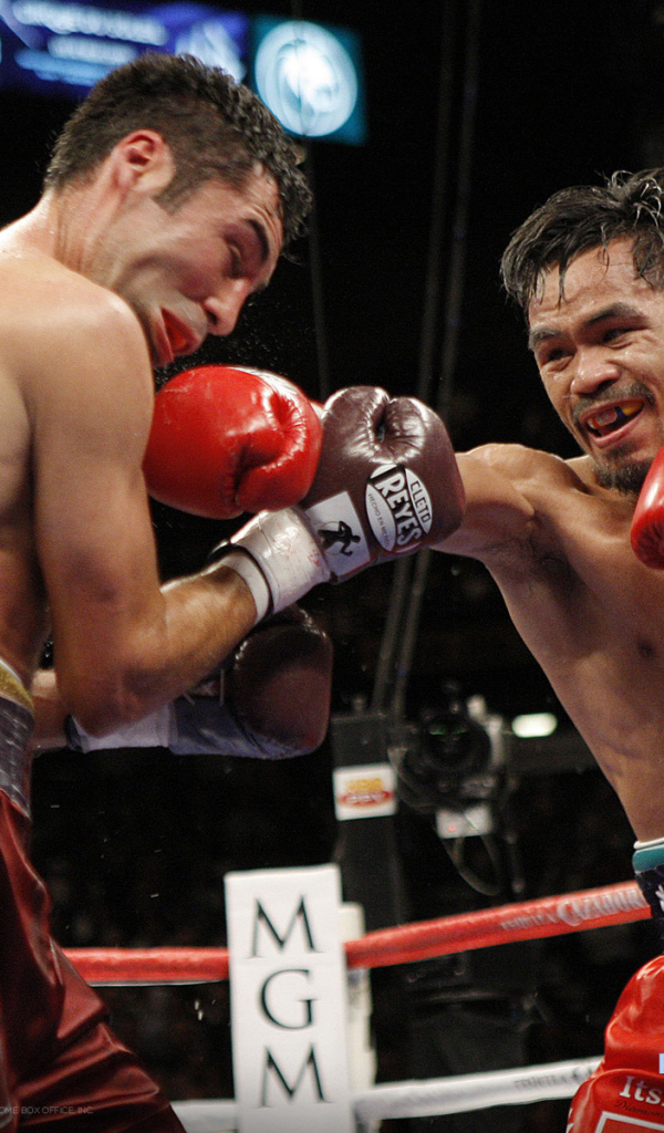 Боксер Оскар Дела Хойя против Паккьяо