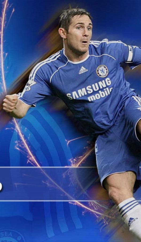  Челси Фрэнк Лэмпард бьет мяч