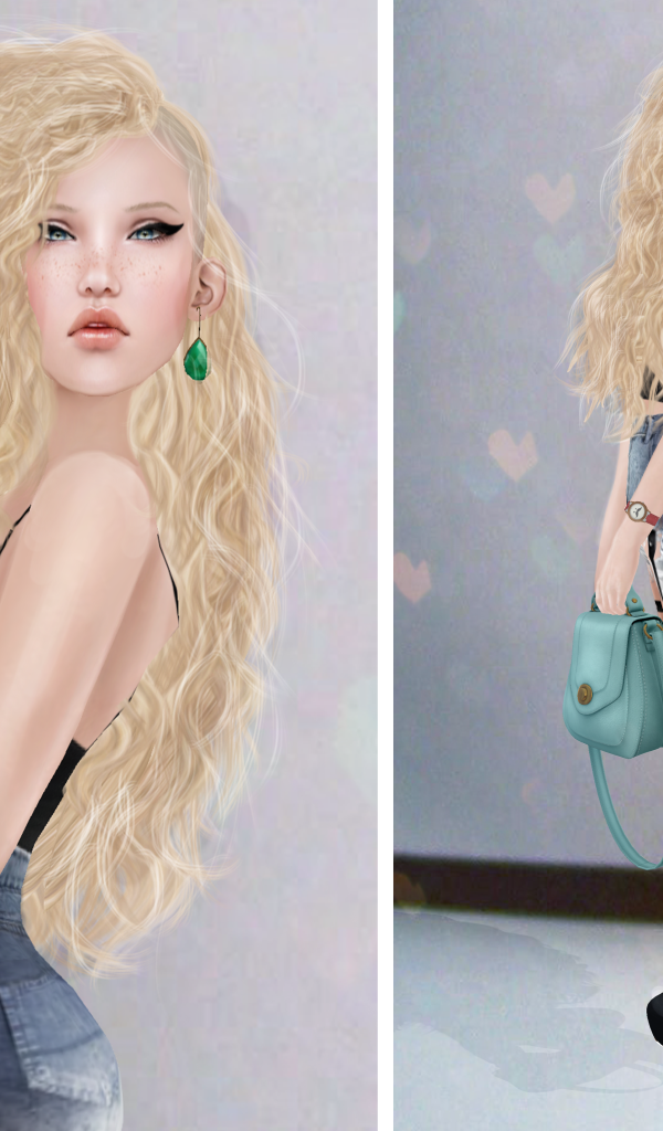 Рисунок, девушка swag