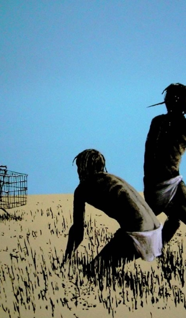 Граффити, древние люди и магазинные корзины, Бэнкси