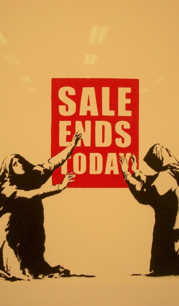 Граффити, сегодня заканчивается распродажа, Бэнкси