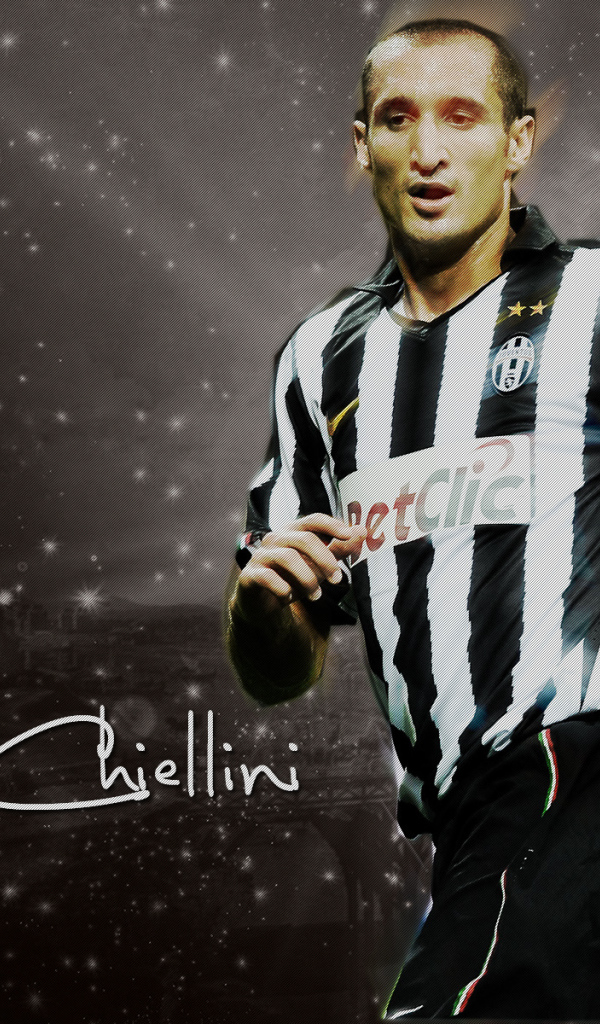 Ювентус Джорджо Кьеллини в темных тонах