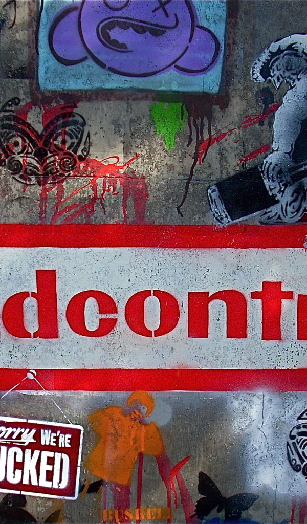 Большое граффити на стене