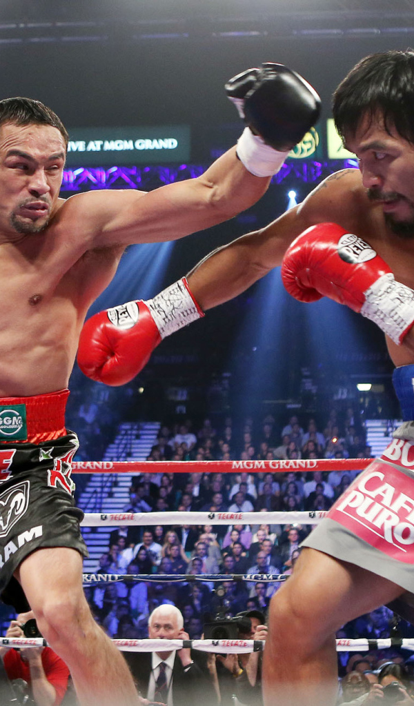 Легендарный боксер Хуан Мануэль Маркес на ринге