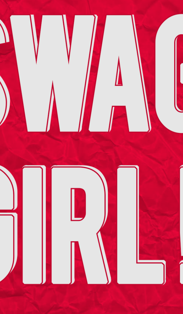 Надпись Swag girl