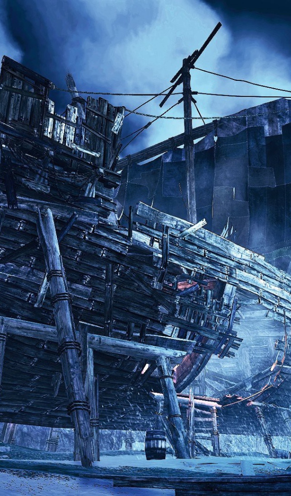 The Witcher 3: Wild Hunt: старый корабль