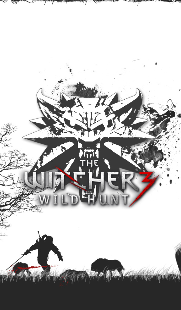 The Witcher 3: Wild Hunt: белые обои
