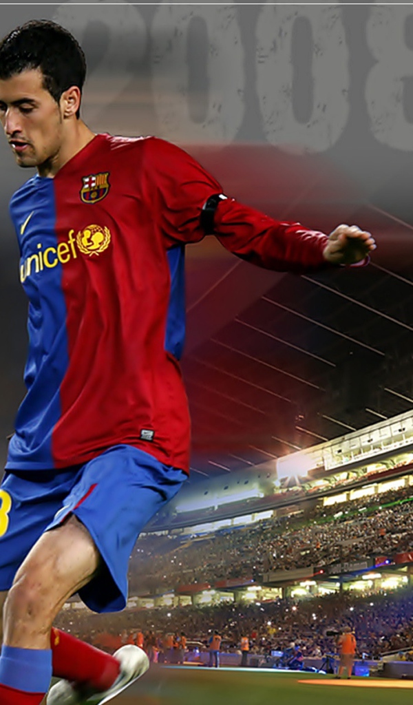 Футболист Барселоны Серхио Бускетс 2008-2009