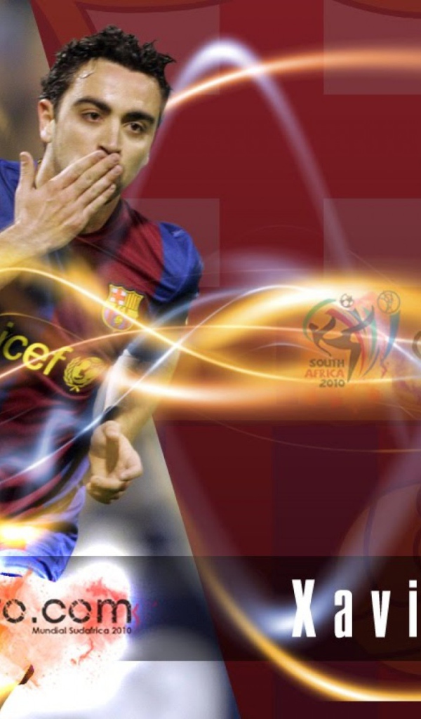 Футболист Барселоны Хави Эрнандес благодарит своих поклонников