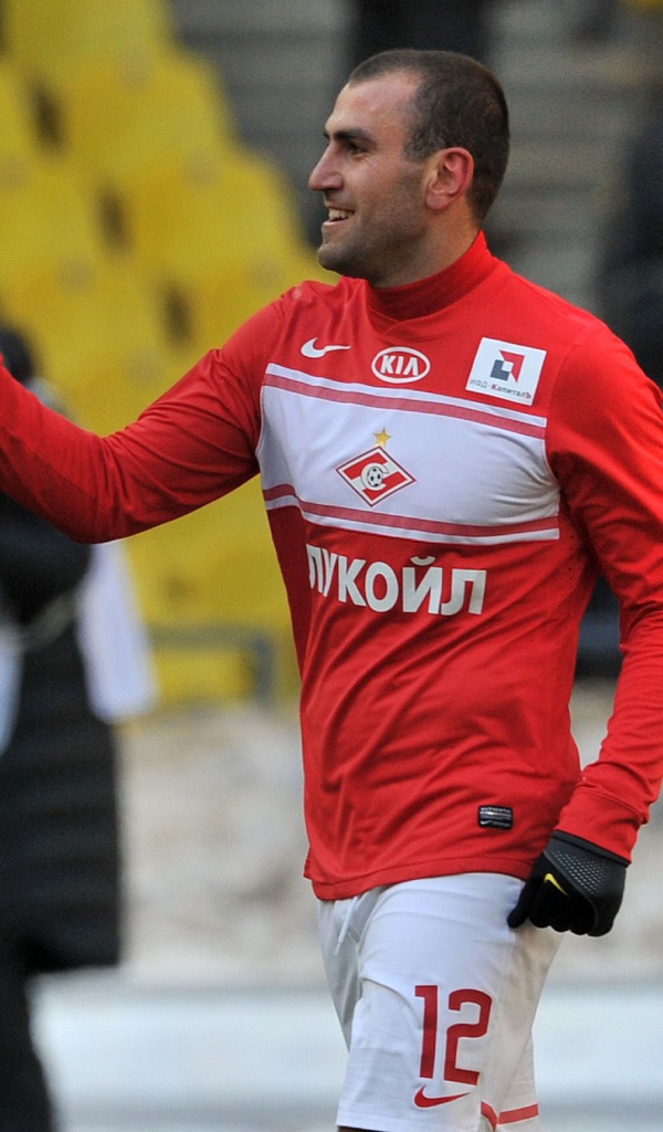 The football player of Moscow Spartak Yura Movsisyan