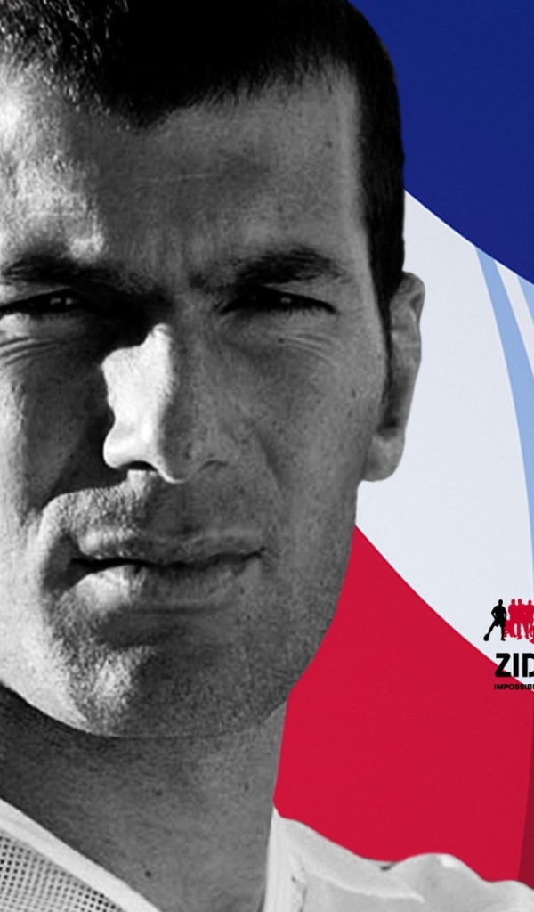 Легенда футбола Зинедин Зидан и французский флаг