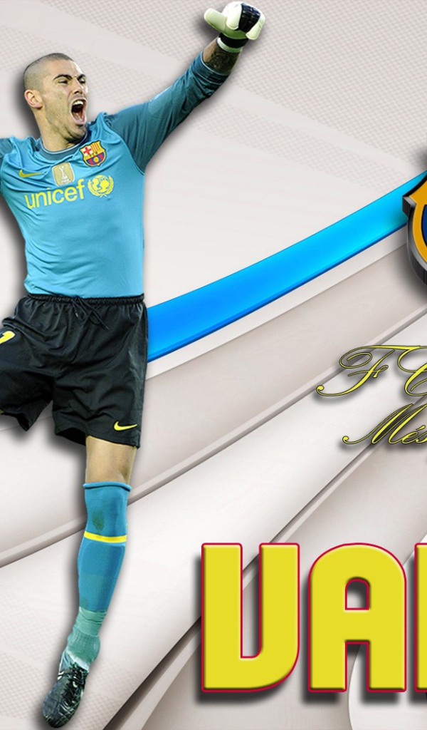 Игрок номер 1 Барселоны Виктор Вальдес