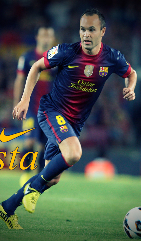 Игрок Барселоны Андрес Иньеста