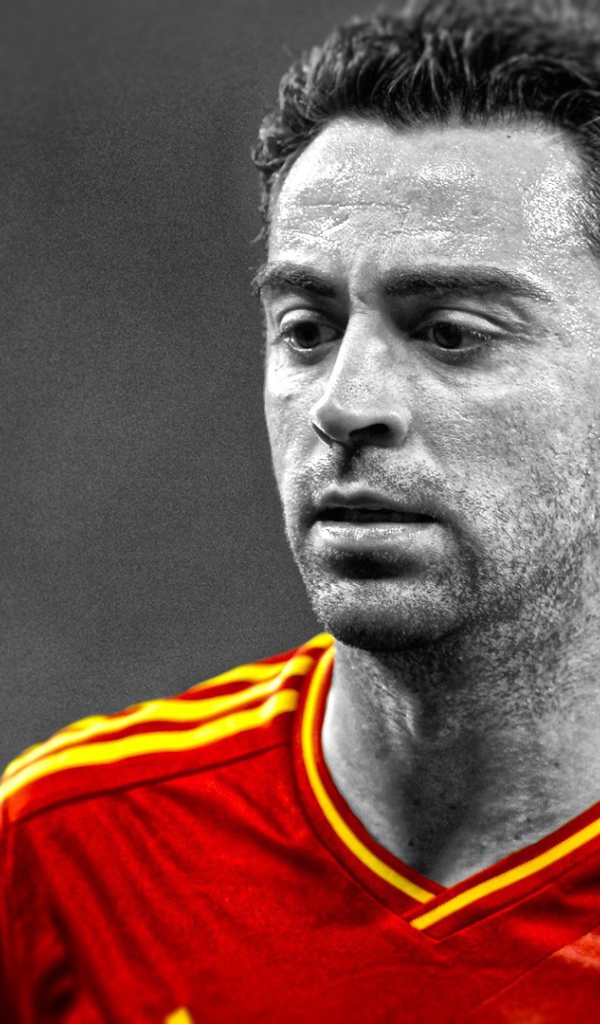  Игрок Барселоны Хави Эрнандес перед игрой