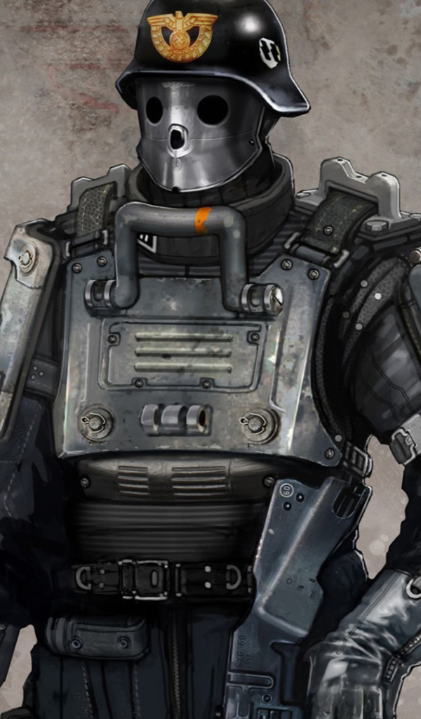 Wolfenstein New Order: патрульный солдат