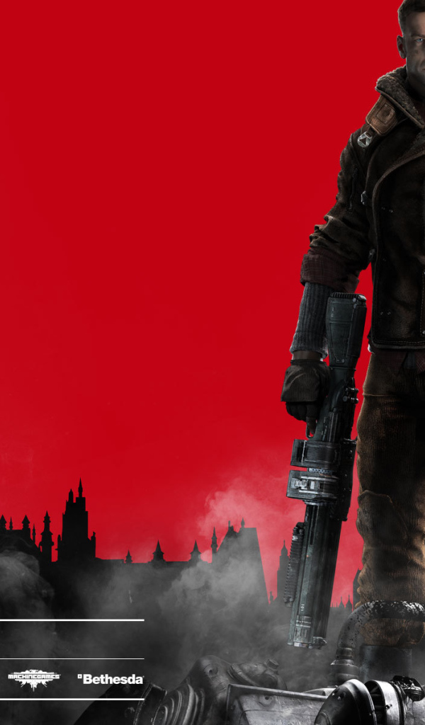 Wolfenstein герой с большими пушками