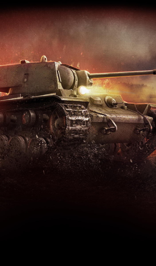 World of Tanks: поврежденный танк