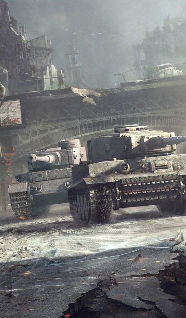 World of Tanks: танки разгромили город