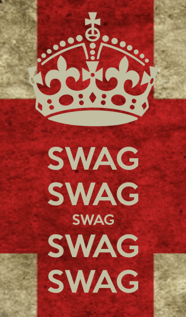 Надпись swag и флаг