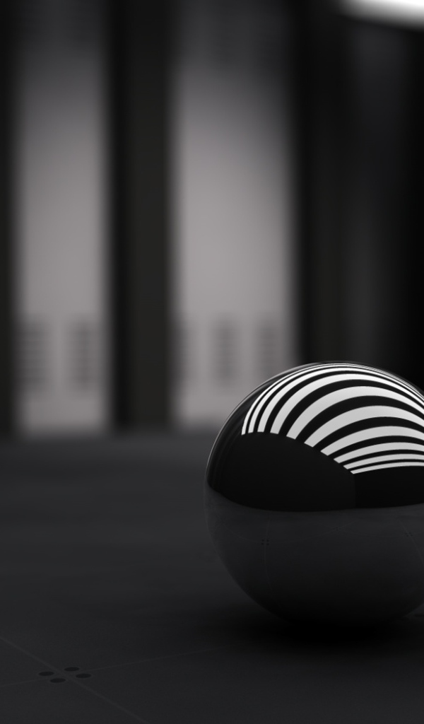 3Д черный шар