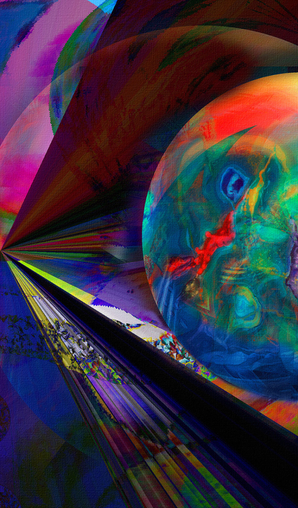 Абстрактная фантазия с шаром