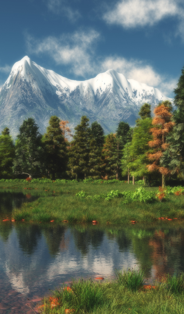 Красивые горы, 3D