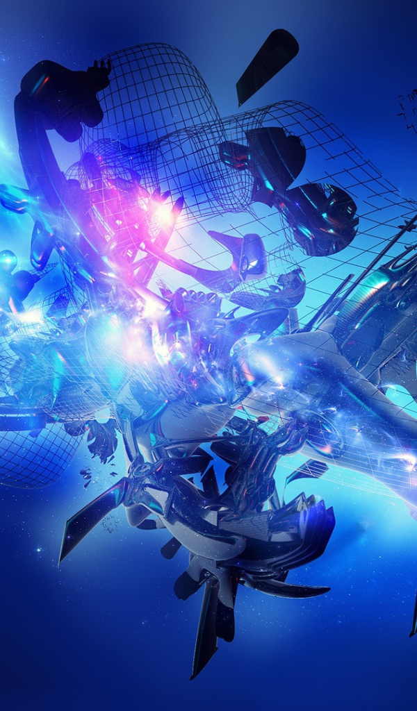 Голубая абстракция