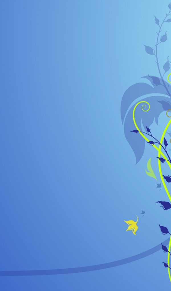 Абстрактный голубой цветок