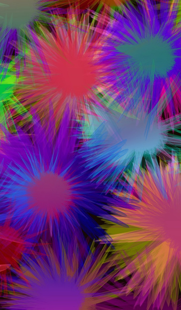 Всплески разных красок