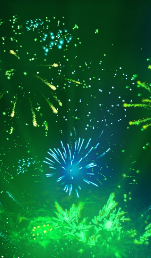 Зеленые фейерверки