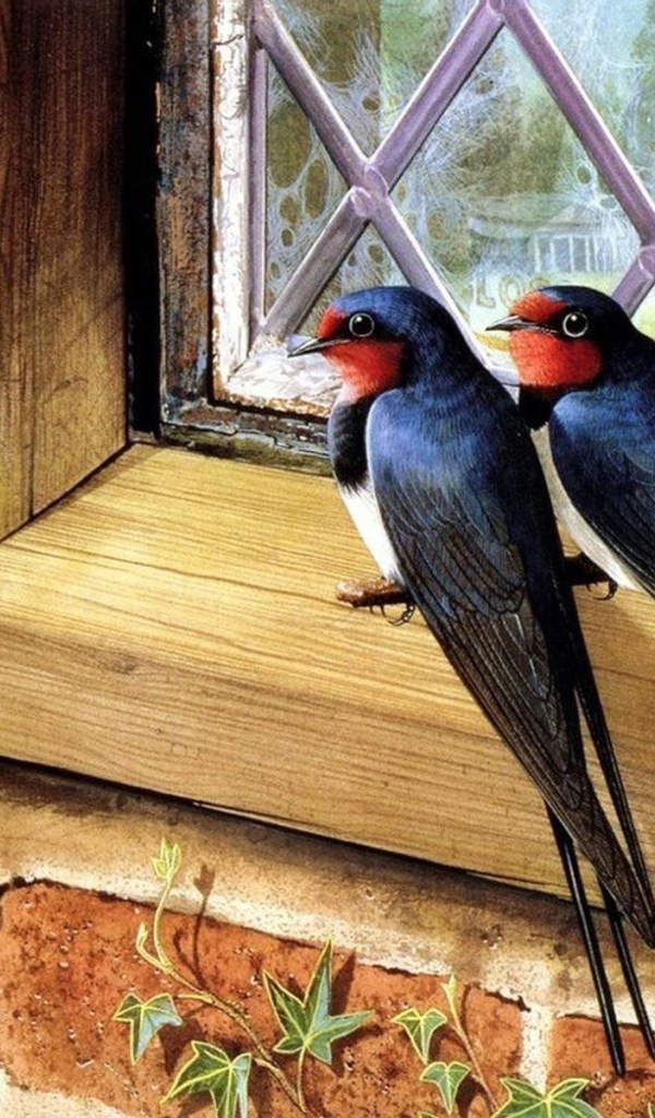 Пара птичек