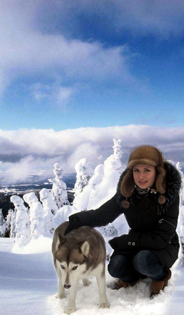 Девушка с лайкой