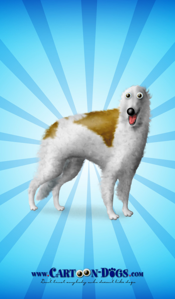 Борзая собака из мультфильма