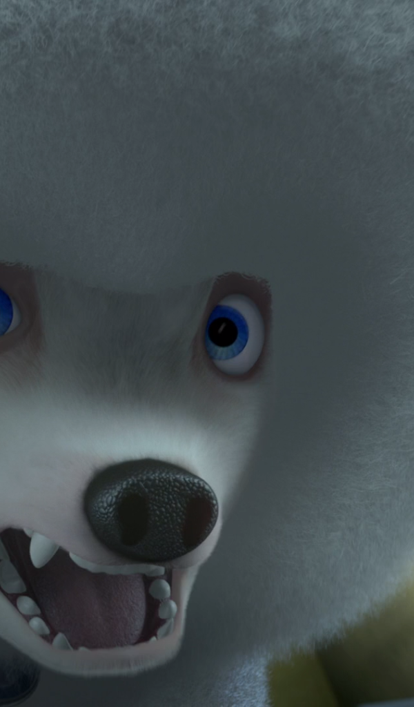 Белый пудель из мультфильма