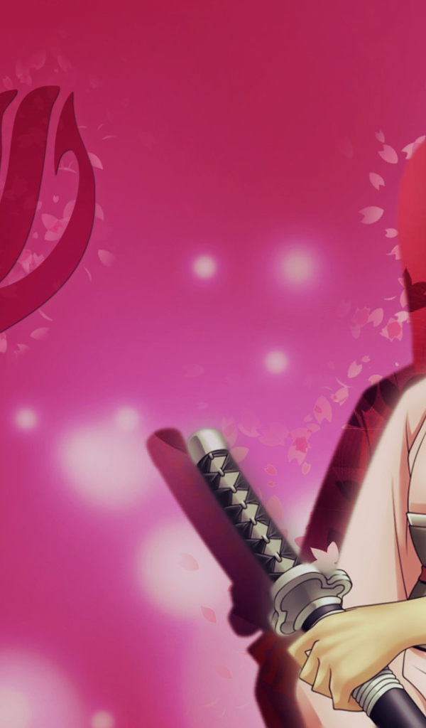 Розовая девушка Аниме