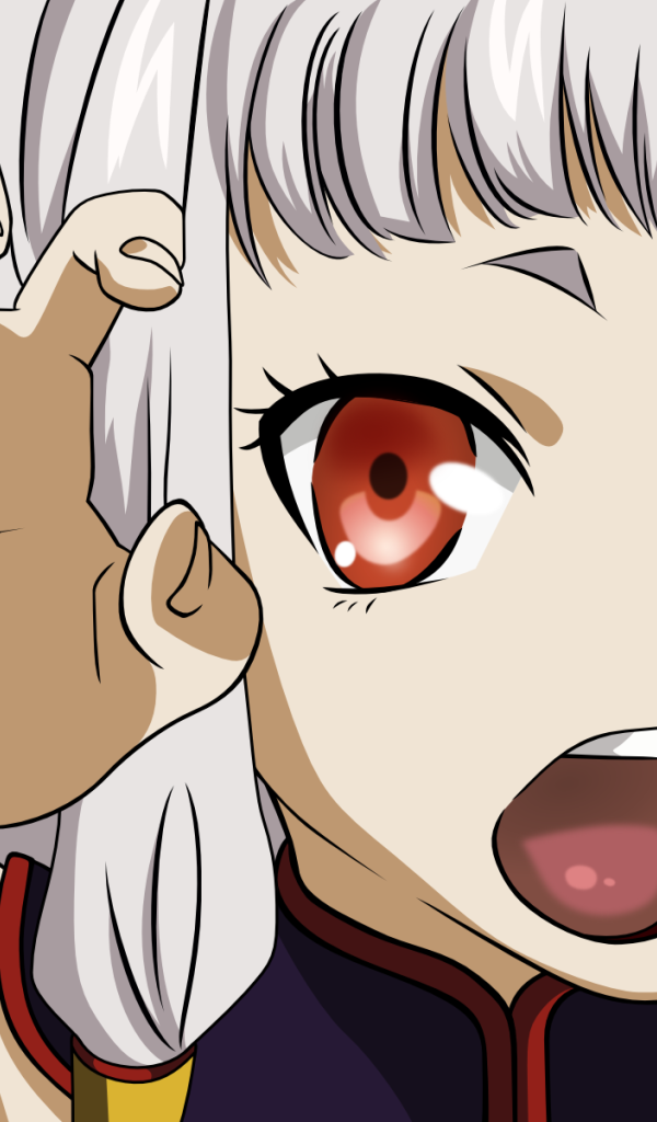 Агрессивная аниме девочка