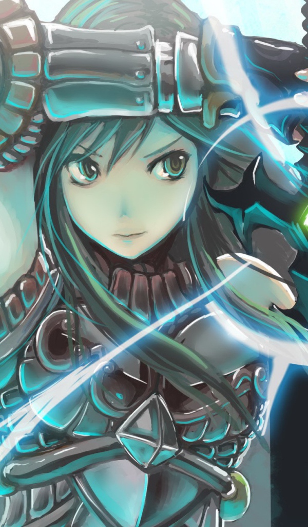 Аниме девушка в доспехах