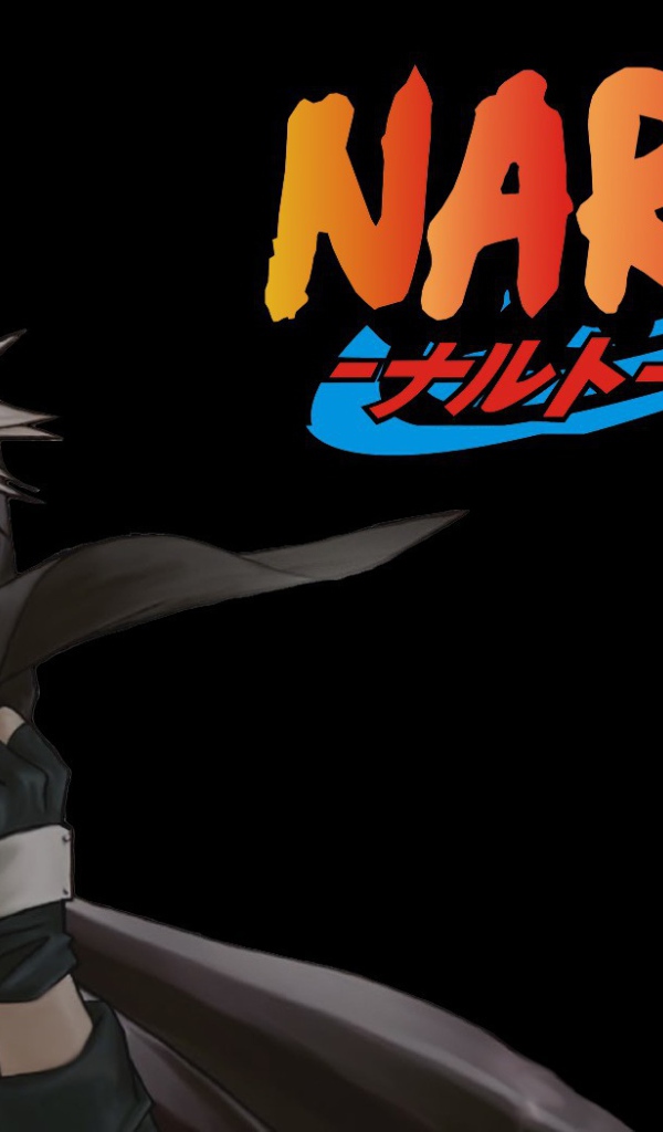 Какаши на черном фоне