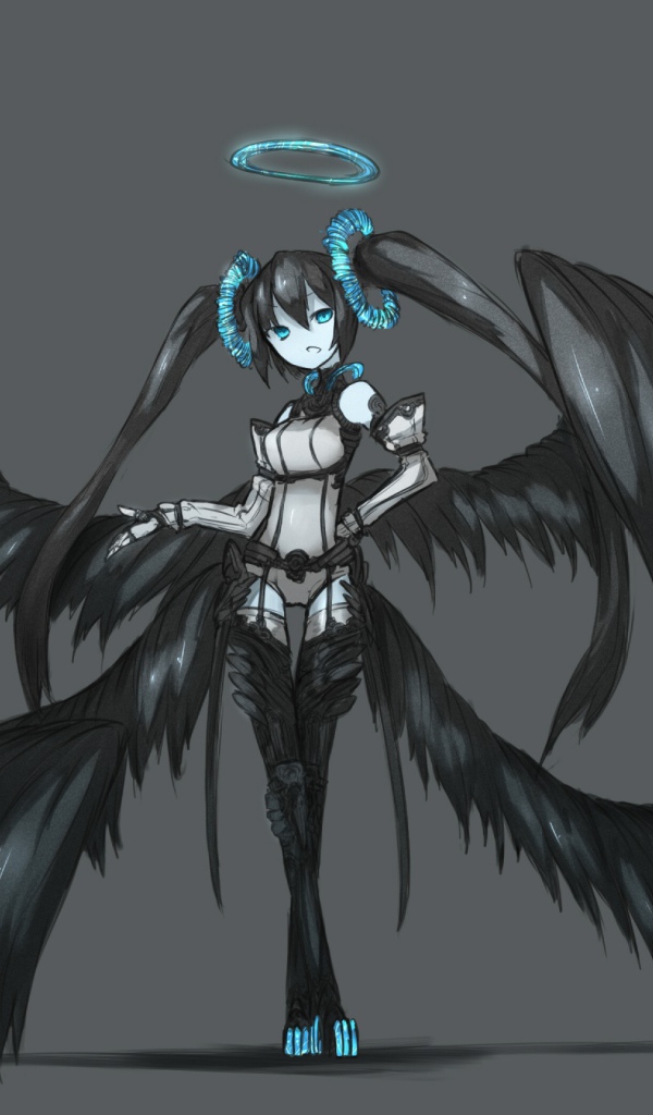 Ангел с черными крыльями